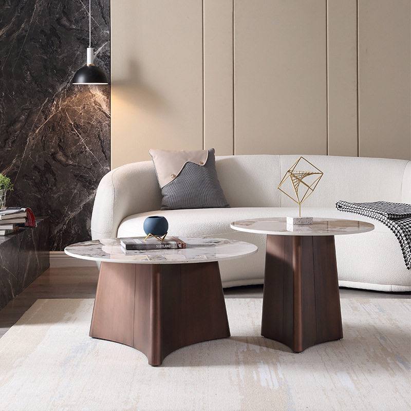 Malva coffee table set marble top