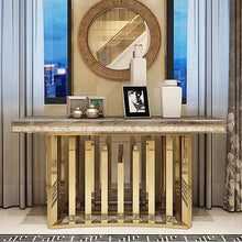 Load image into Gallery viewer, High quality metal and marble console table model I
