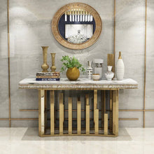 Load image into Gallery viewer, High quality metal and marble console table model I
