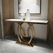 Load image into Gallery viewer, High quality metal and marble console table model V
