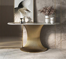 Load image into Gallery viewer, ENZO High quality metal and marble console table
