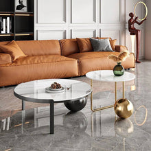 Load image into Gallery viewer, Delmar marble top coffee table set
