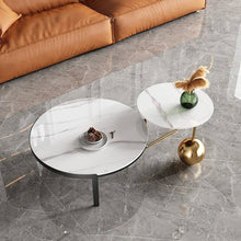 Load image into Gallery viewer, Delmar marble top coffee table set
