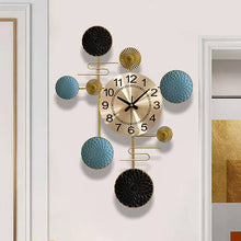 Load image into Gallery viewer, Modern Creative Golden Metal Wall Clock
