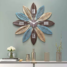 Load image into Gallery viewer, Metal Leaf Wall Clock
