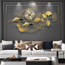 Load image into Gallery viewer, Creative Golden Metal Weld Cast Wall Clock
