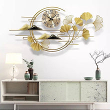 Load image into Gallery viewer, Creative Golden Metal Weld Cast Wall Clock
