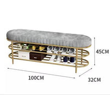 Load image into Gallery viewer, Shoe Rack Sofa 100 cm
