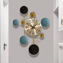 Load image into Gallery viewer, Modern Creative Golden Metal Wall Clock
