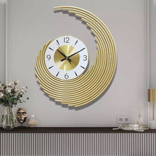 Load image into Gallery viewer, Creative Golden Metal Art Wall Clock
