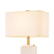 Load image into Gallery viewer, luxury style white marble with lampshade
