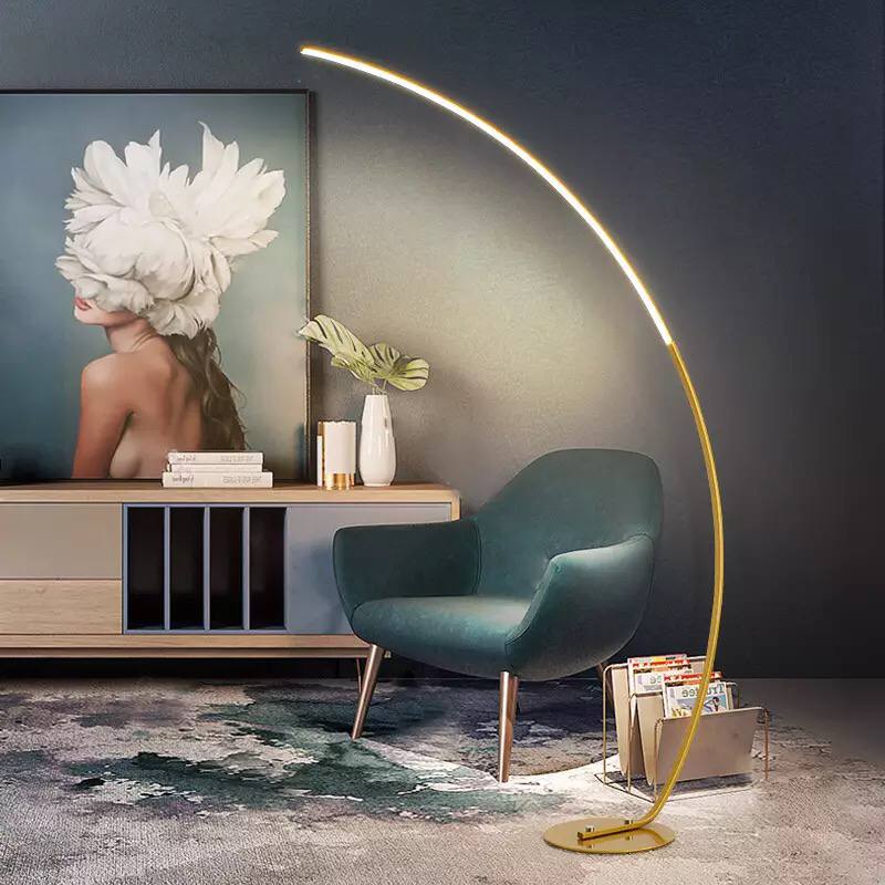 C shape floor lamp